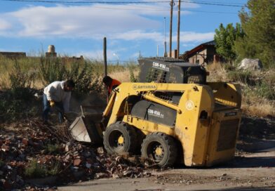 limpieza en el barrio San Cayetano